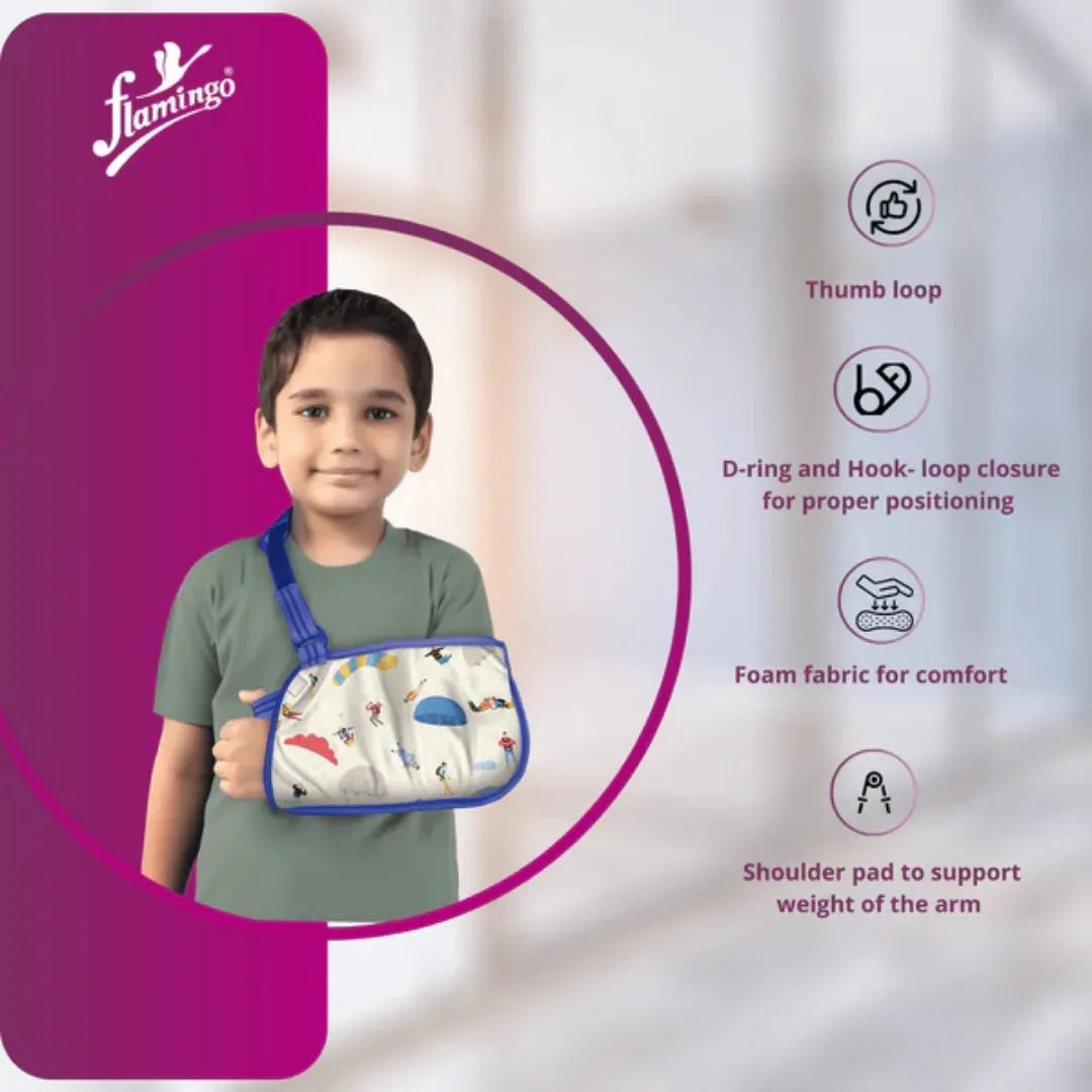 Pediatric Arm Sling Online: Medium Size Available - Flamingo
