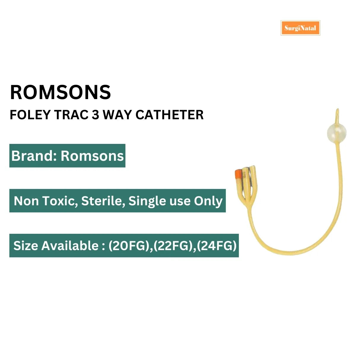 Buy Romsons Foley Trac 3-Way Cathete Online