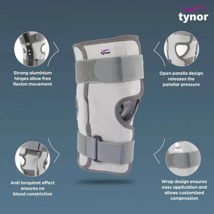 Tynor Functional Knee Support for Lateral Support Immobilization (Small)