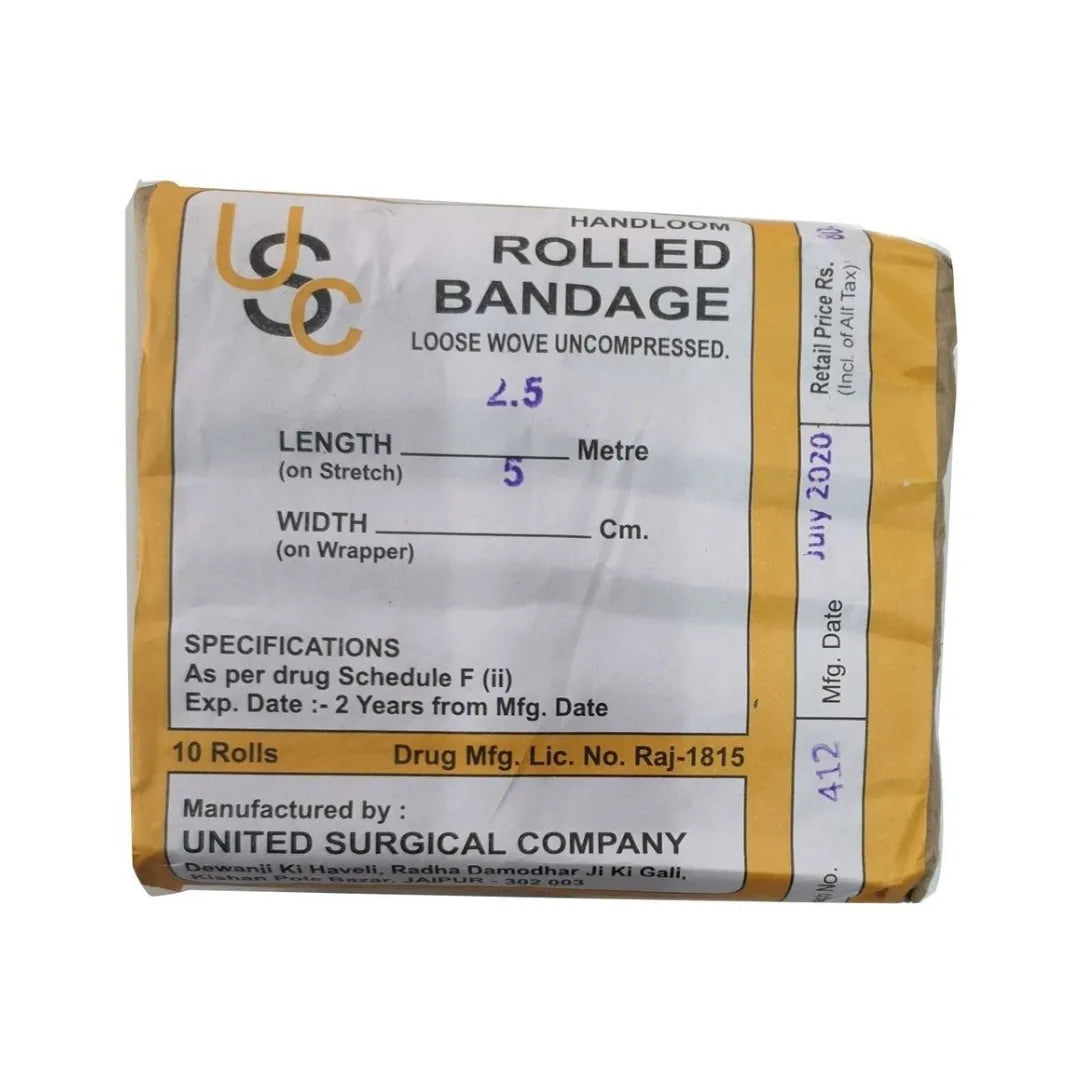 Buy Gauze Rolled Bandage-10pcs for Medical Needs | United