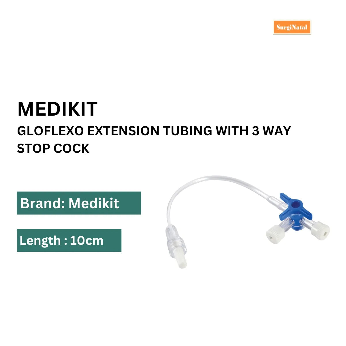 Buy Extension Tubing with 3-Way Stop Cock for Medical Use