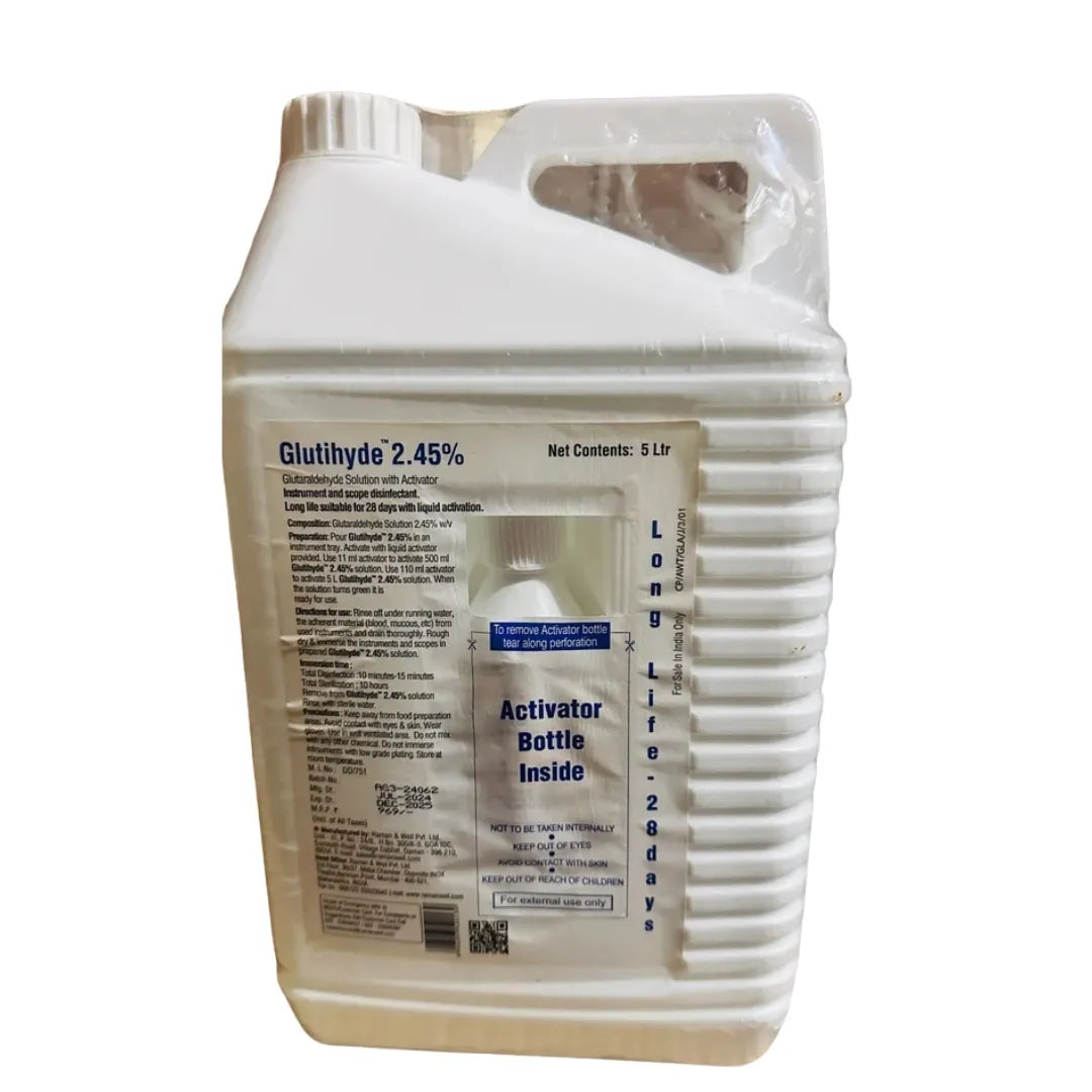 Buy Glutihyde Solution 2.45% 5ltr Online - Raman & Well