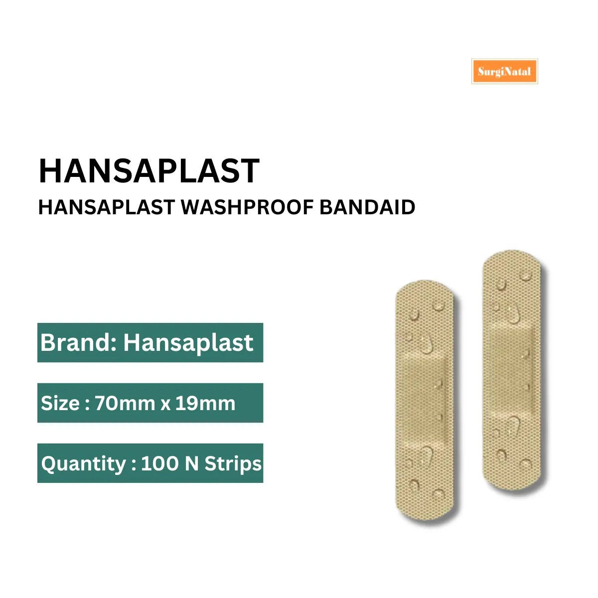 Buy Washproof Bandaids - 100 Strips Available Online