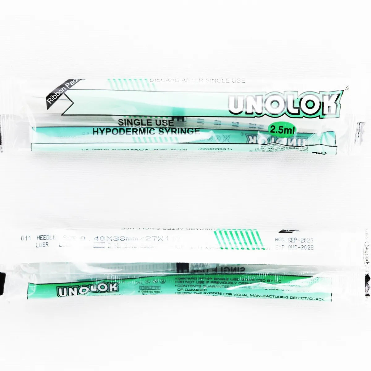 HMD Unolok Syringe 2.5ml 27G 1.5 Inch Needle
