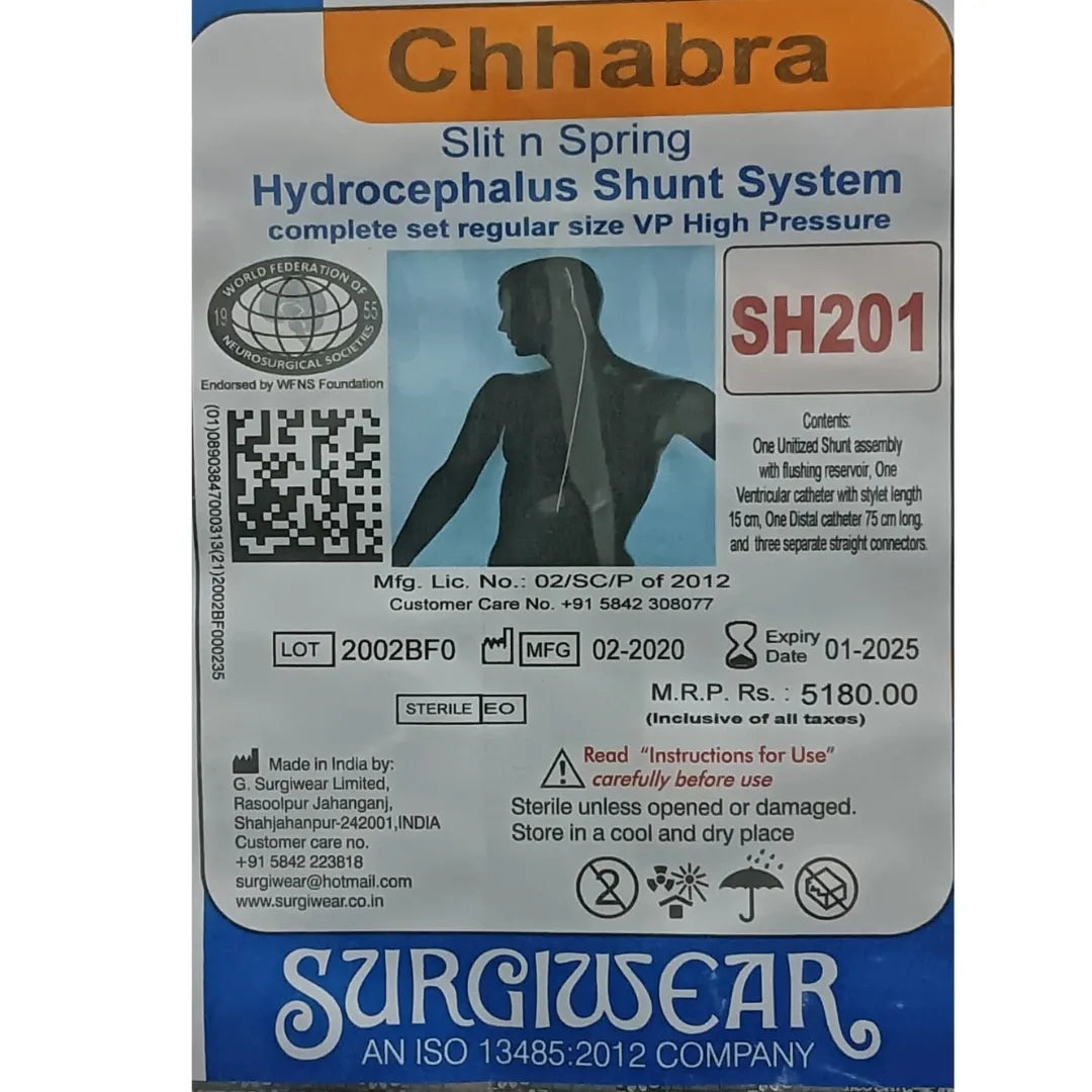 Buy Hydrocephalus Shunt System SH202 Online for Medical Use