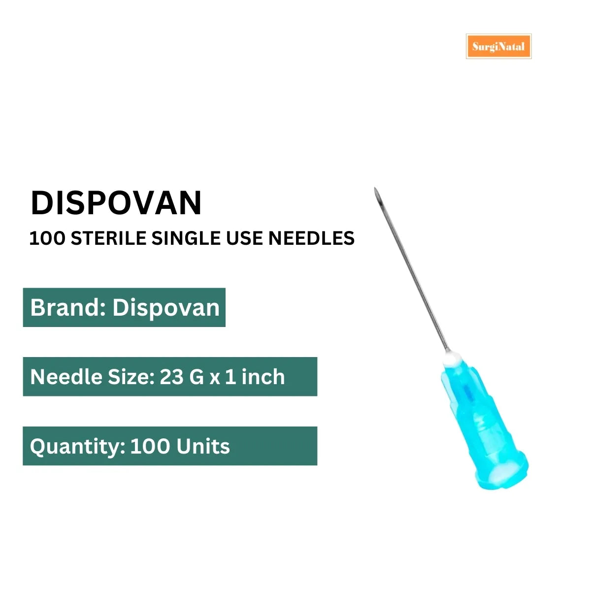 Dispovan Hypodermic Needle - 23G*1 inch