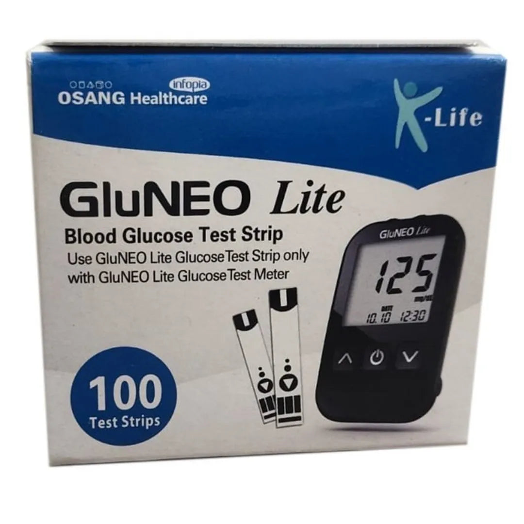 Buy Gluneo Lite Blood Glucose Strip 100 for Accurate Monitoring