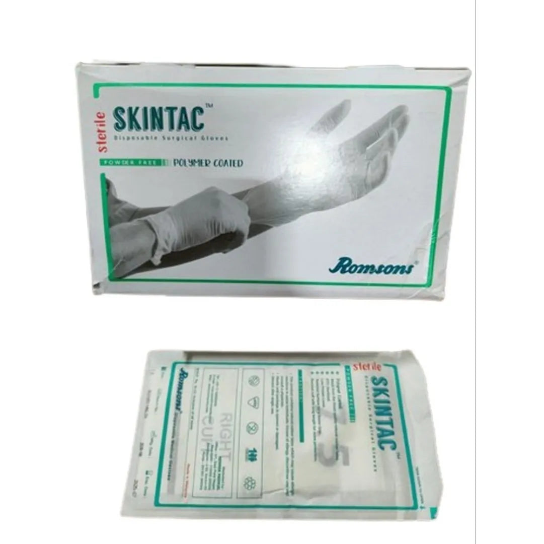 Buy Latex Skintac Disposable Surgical Gloves - Powder Free