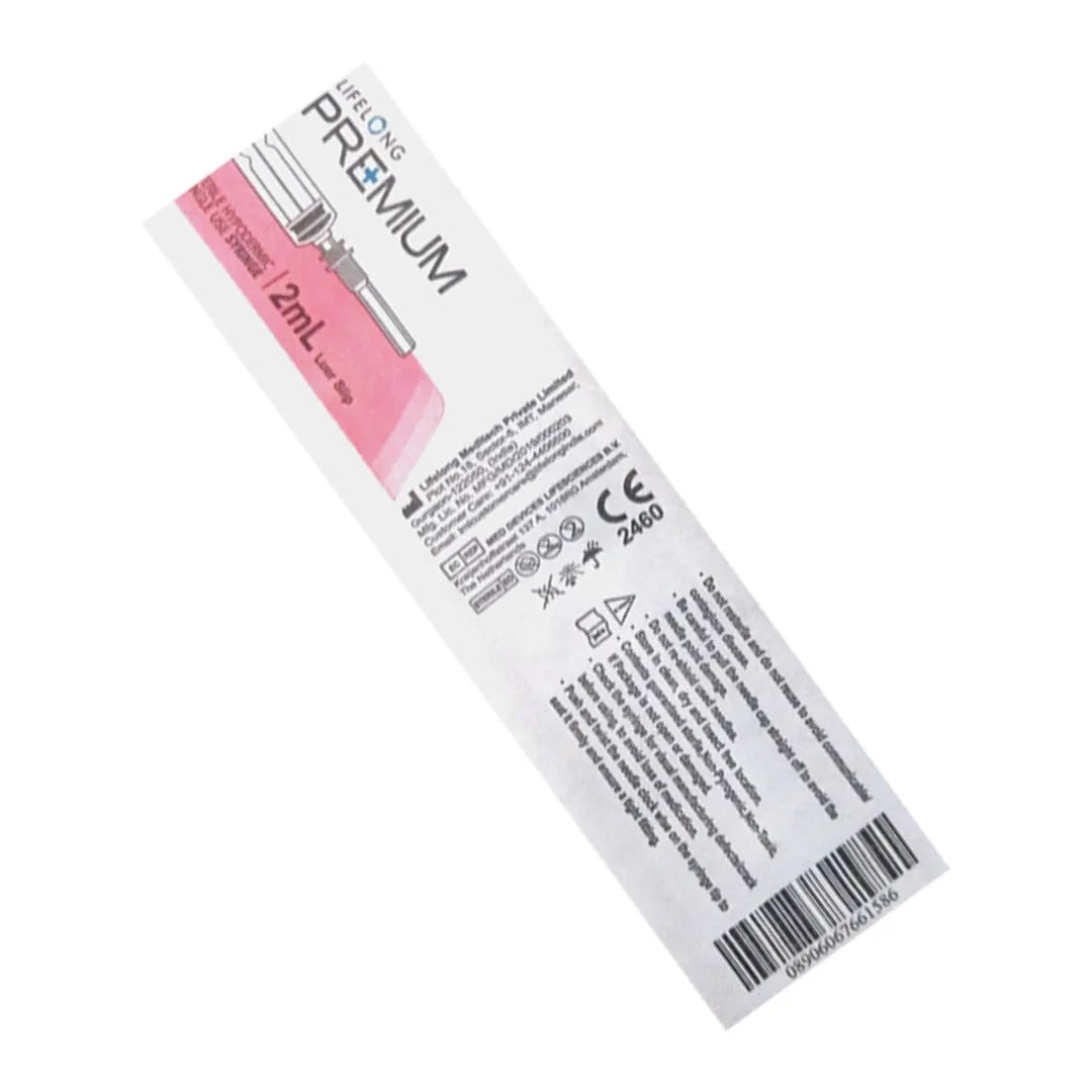 Lifelong Premium Syringe 2ml (100 Units)