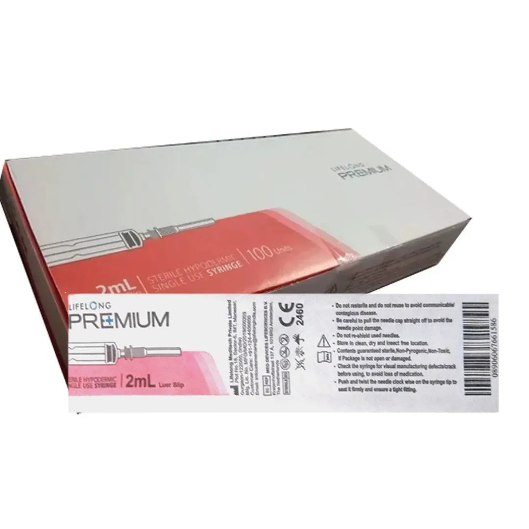 Lifelong Premium Syringe 2ml (100 Units)