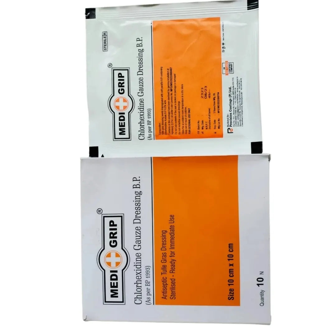 Buy Chlorhexidine Gauze Dressing 10CM X 10CM for Wound Care