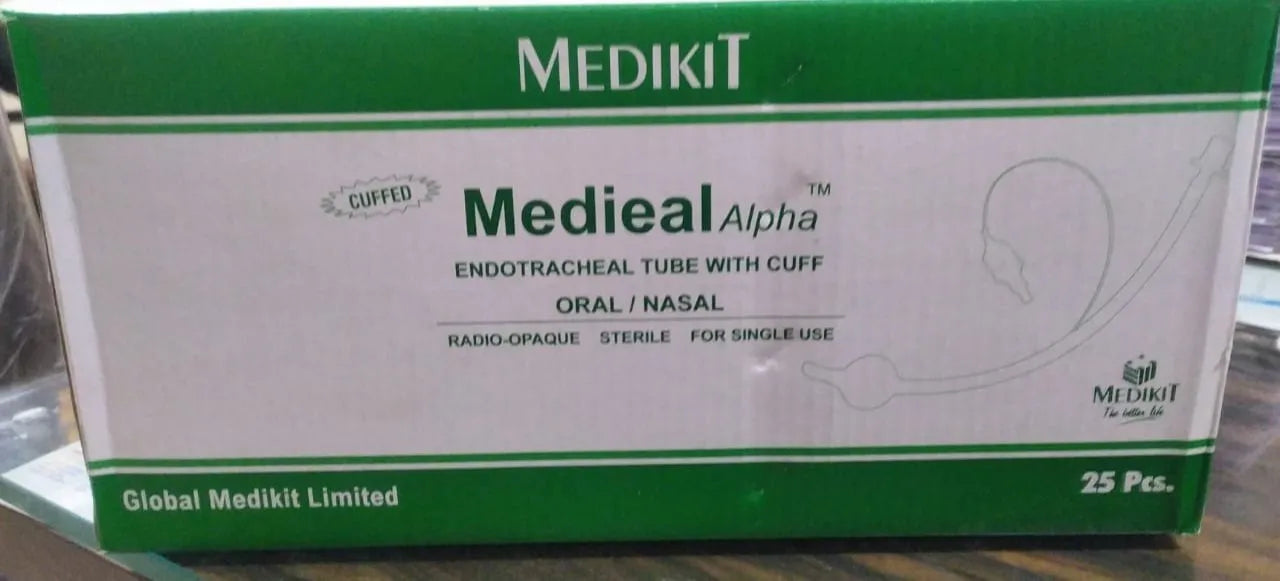 Buy Medikit Medieal Alpha Endotracheal Tube With Cuff - Lowest Price, Shop Now