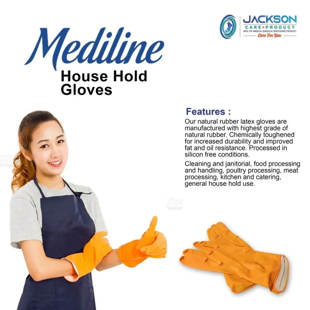 Buy Household Gloves MEDIUM (1 Pair) - For Hands Protected