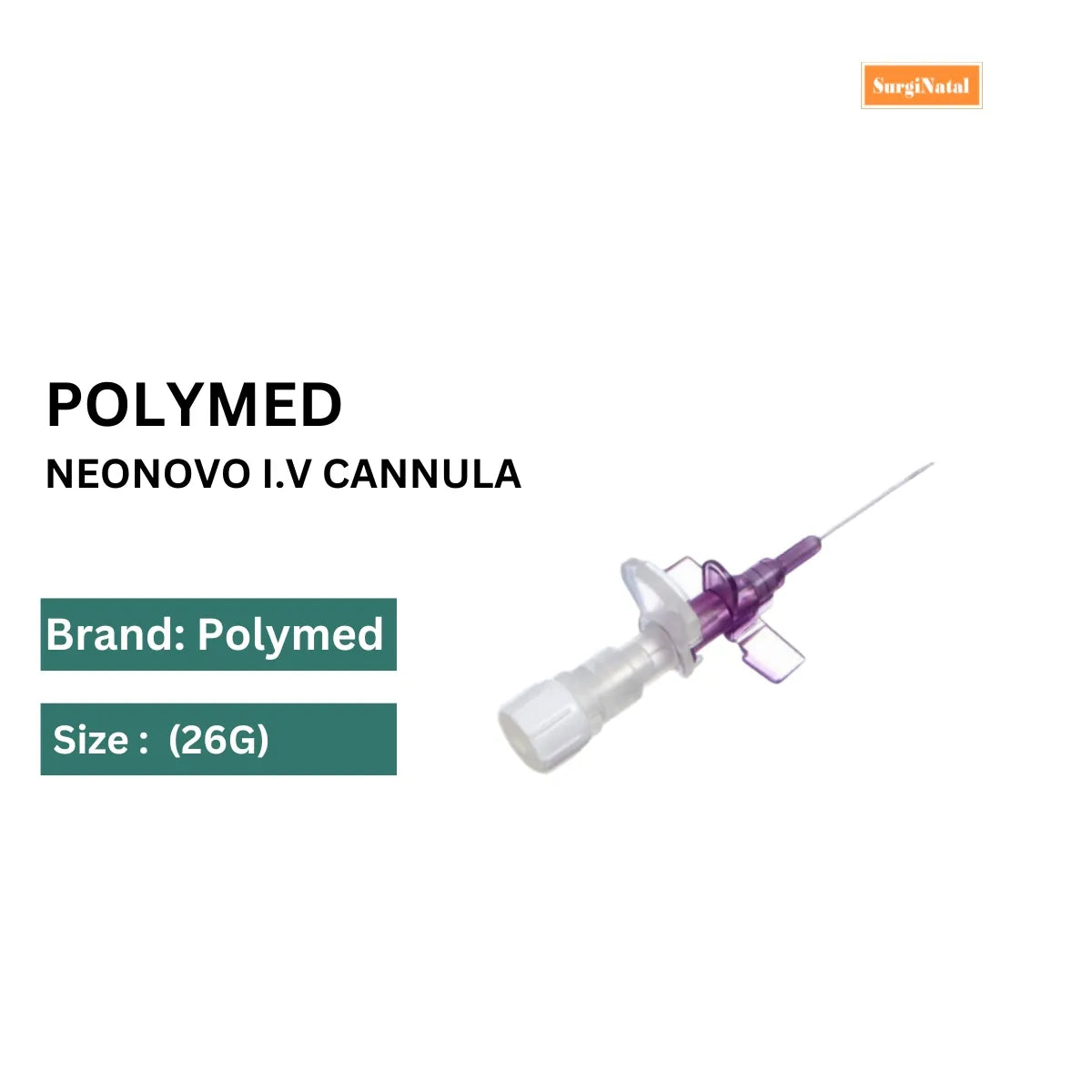 Buy Neonovo IV Cannula 26G - High Quality Medical Supplies