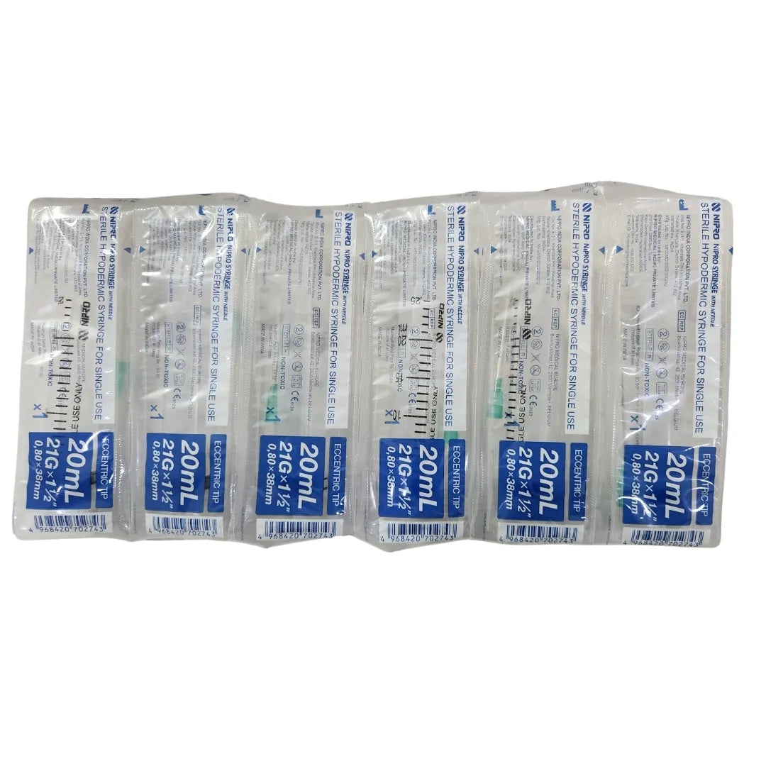 Buy Nipro Syringe 20ml Online - Top Quality Medical Supplies
