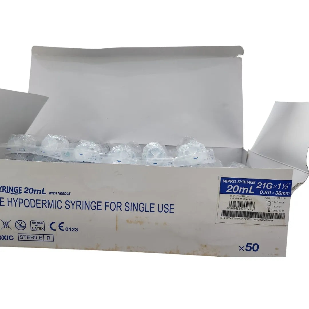Buy Nipro Syringe 20ml Online - Top Quality Medical Supplies