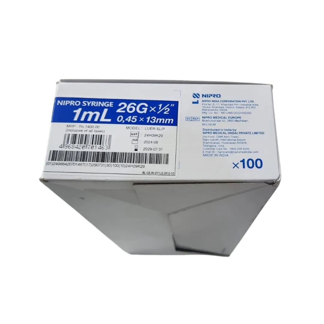 Buy Nipro Syringe 1ml with Needle - Best Deals Available
