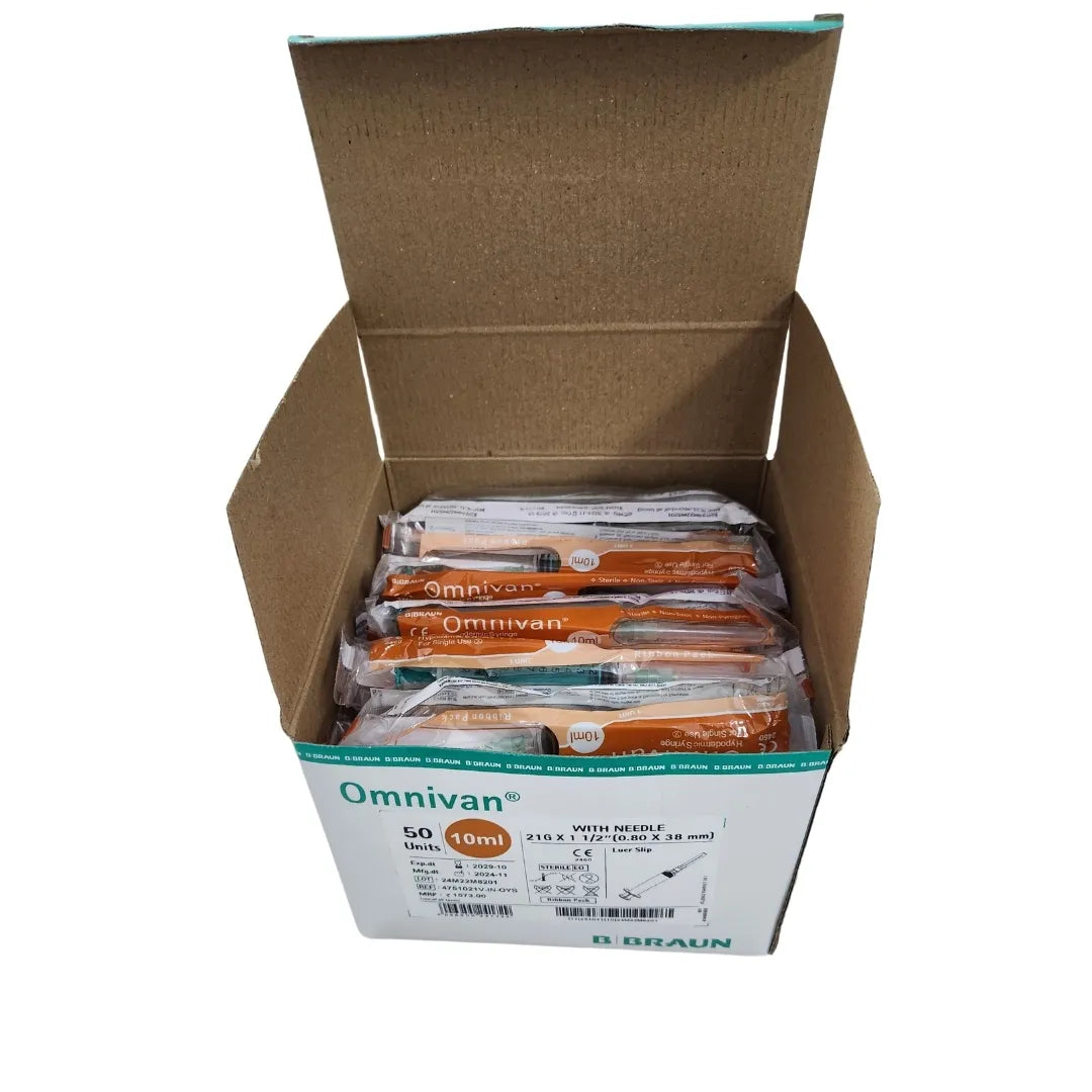 Buy Omnivan 10ml Syringe with Needle - 50 Pack | B Braun