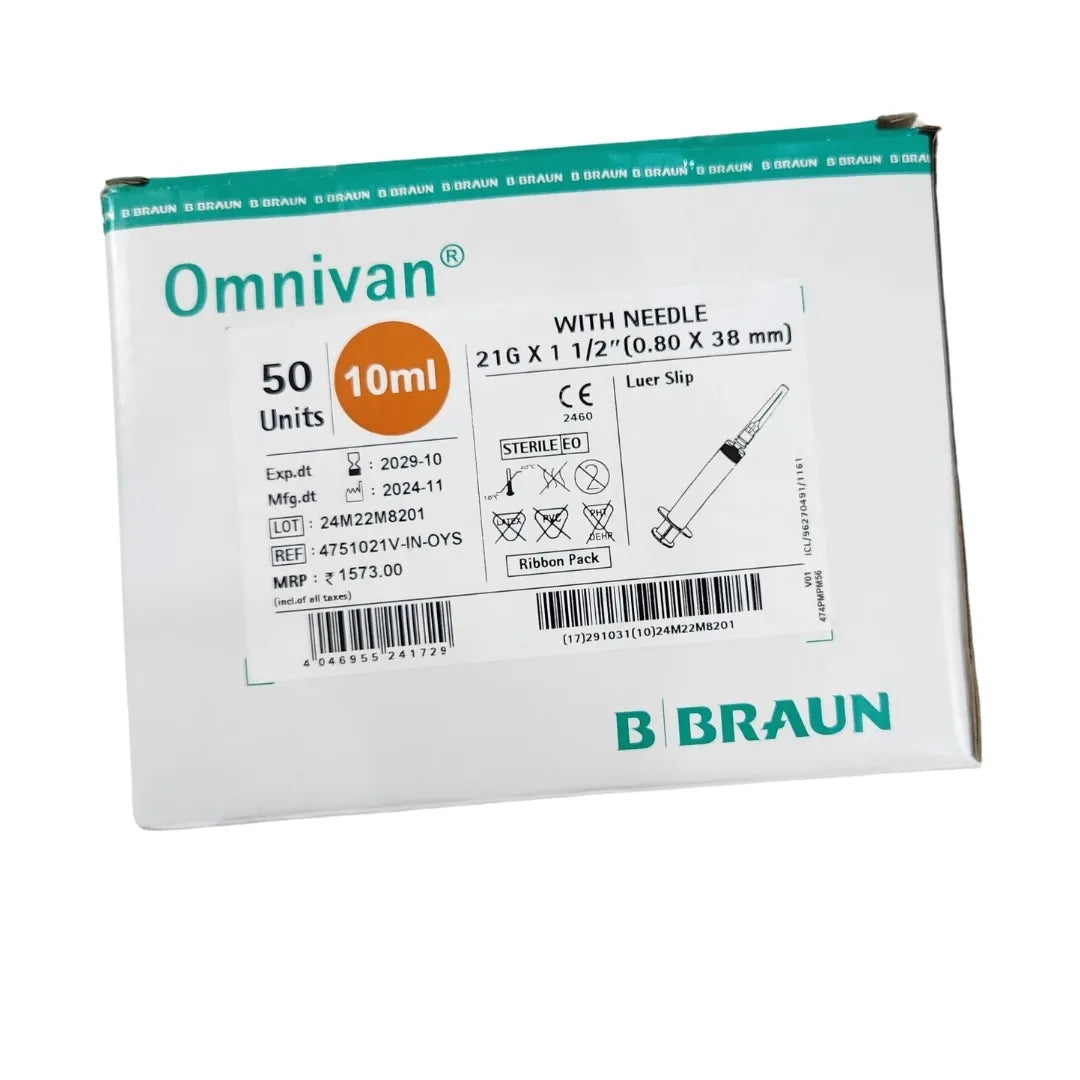 Buy Omnivan 10ml Syringe with Needle - 50 Pack | B Braun
