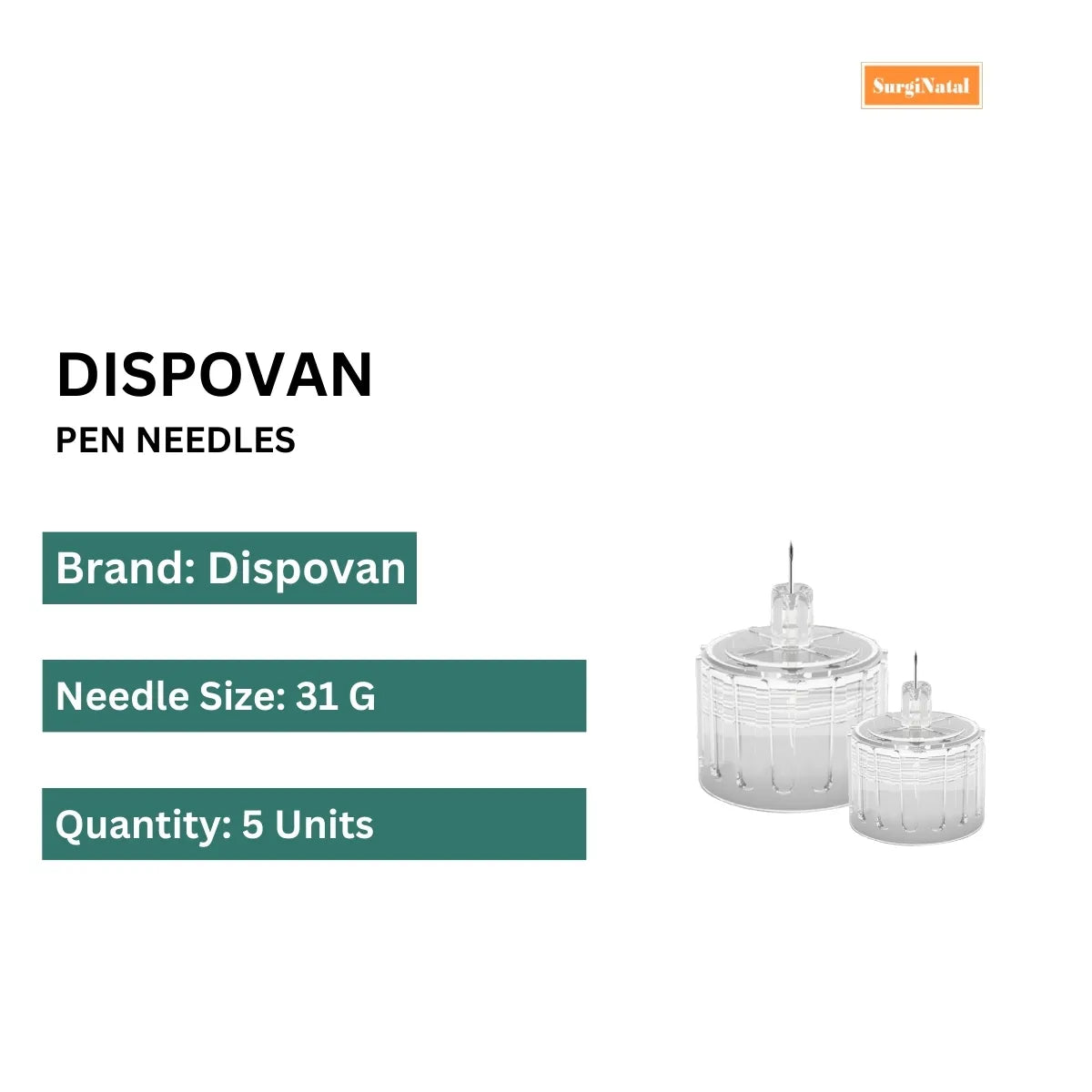 Dispovan Pen Needles - 5 PCS