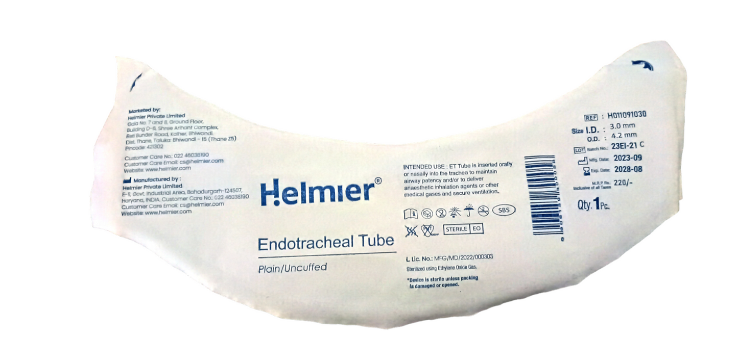 Helmier Endotracheal Tube Plain