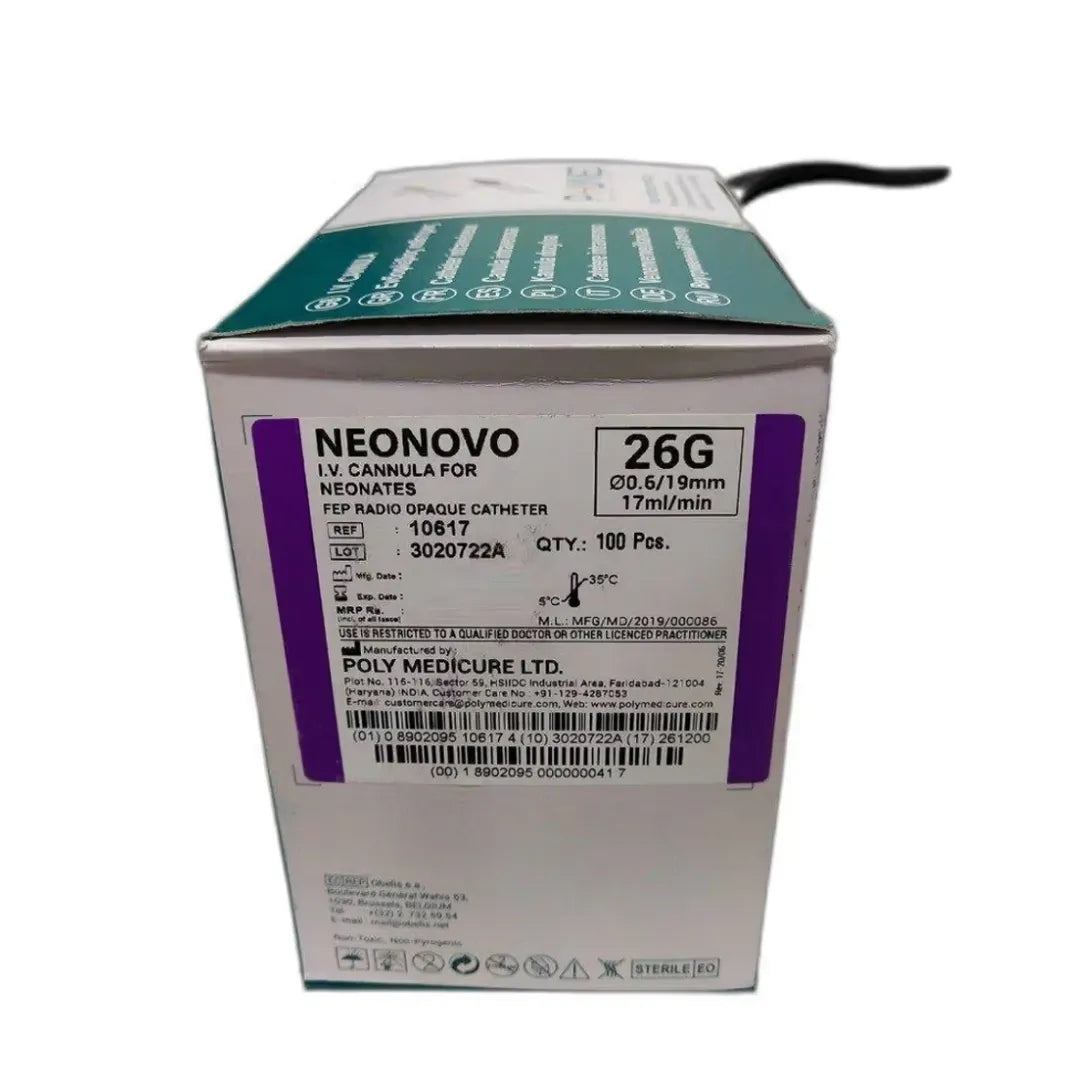 Buy Neonovo IV Cannula 26G - High Quality Medical Supplies