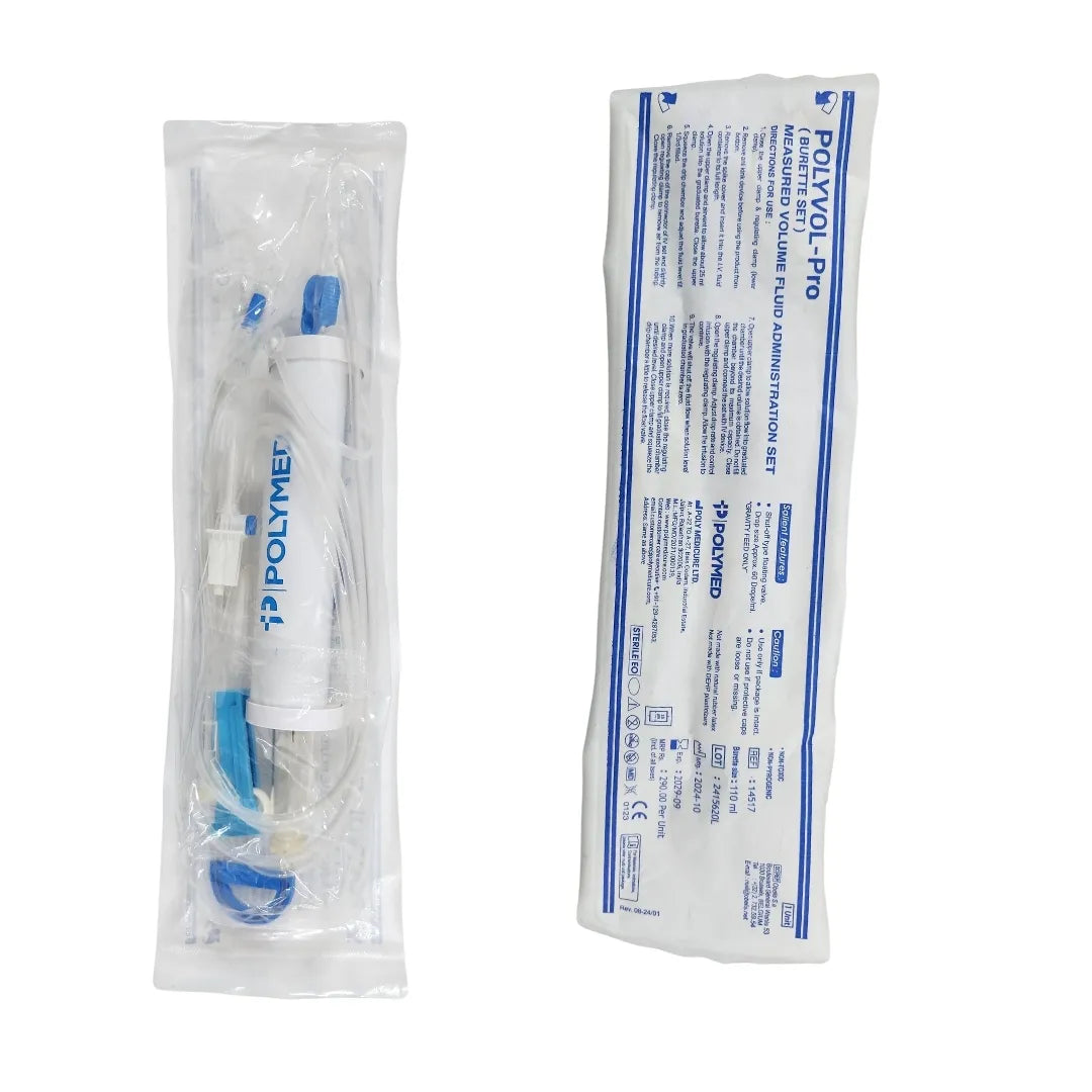 Buy Polyvol Burette Set 110ml - Medical Supplies | Polymed