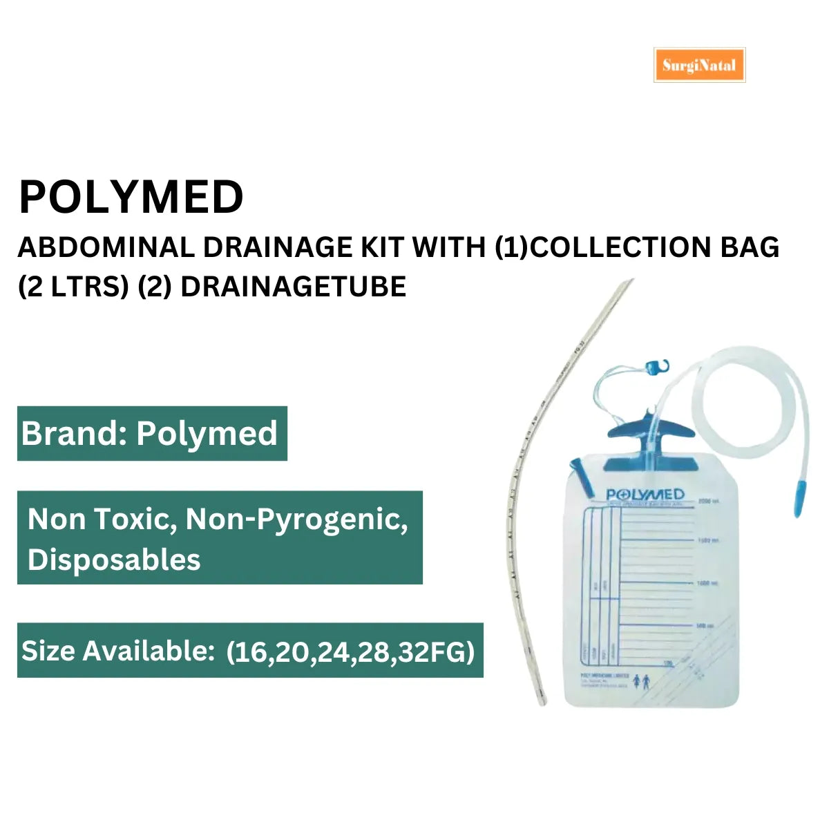Buy Original Abdominal Drainage Kit Online | Polymed