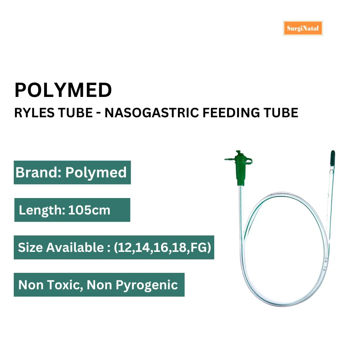 Buy Ryles Tube & Nasogastric Feeding Tube Online | Polymed