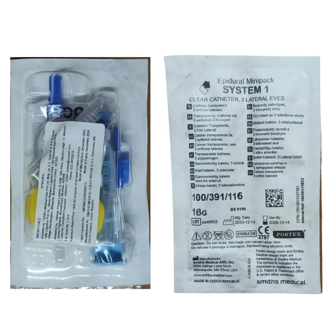 Portex Epidural Minipack System 1 - 16G 100/391/116