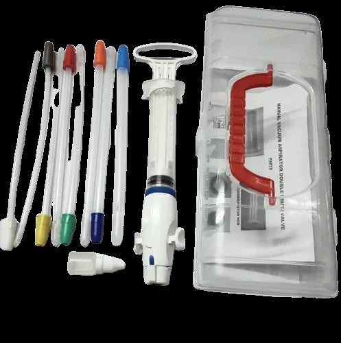 Secure Manual Vacuum Aspiration Kit Double Pinch Valve / Autoclavable