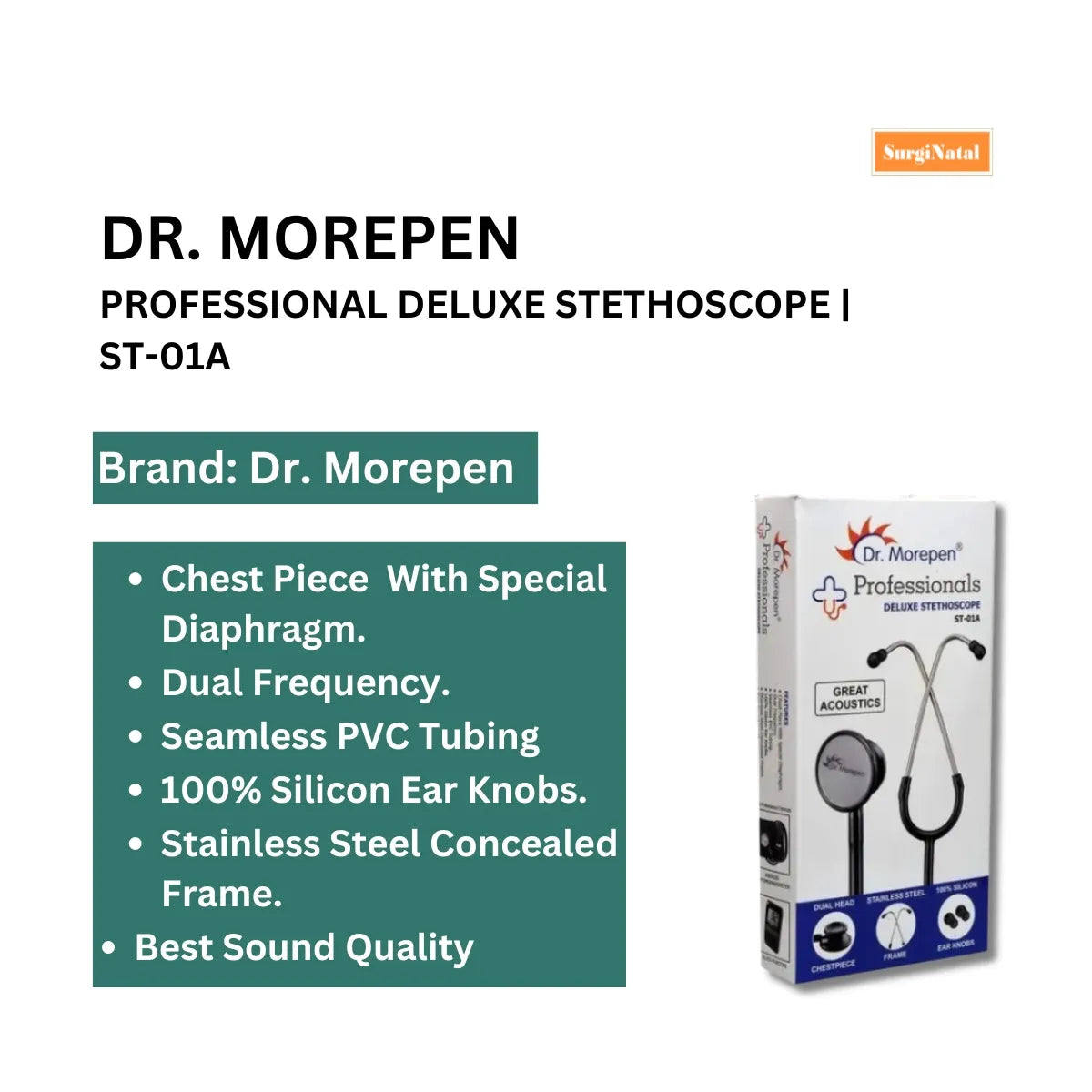 Buy Dr. Morepen Digital Stethoscope for Doctors & Nurses