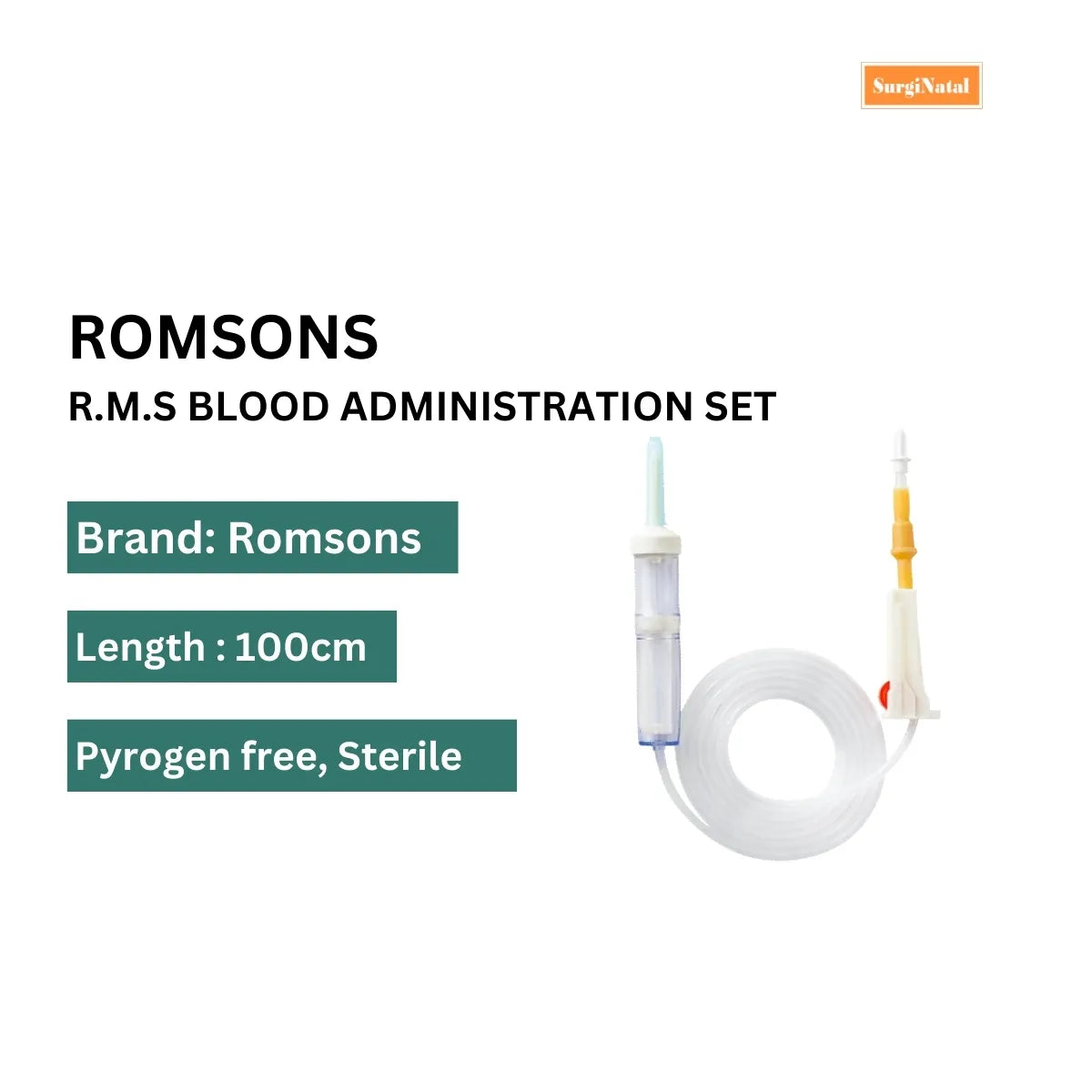 Shop Romsons R.M.S Blood Adminstartion Set (SS-3052) Online