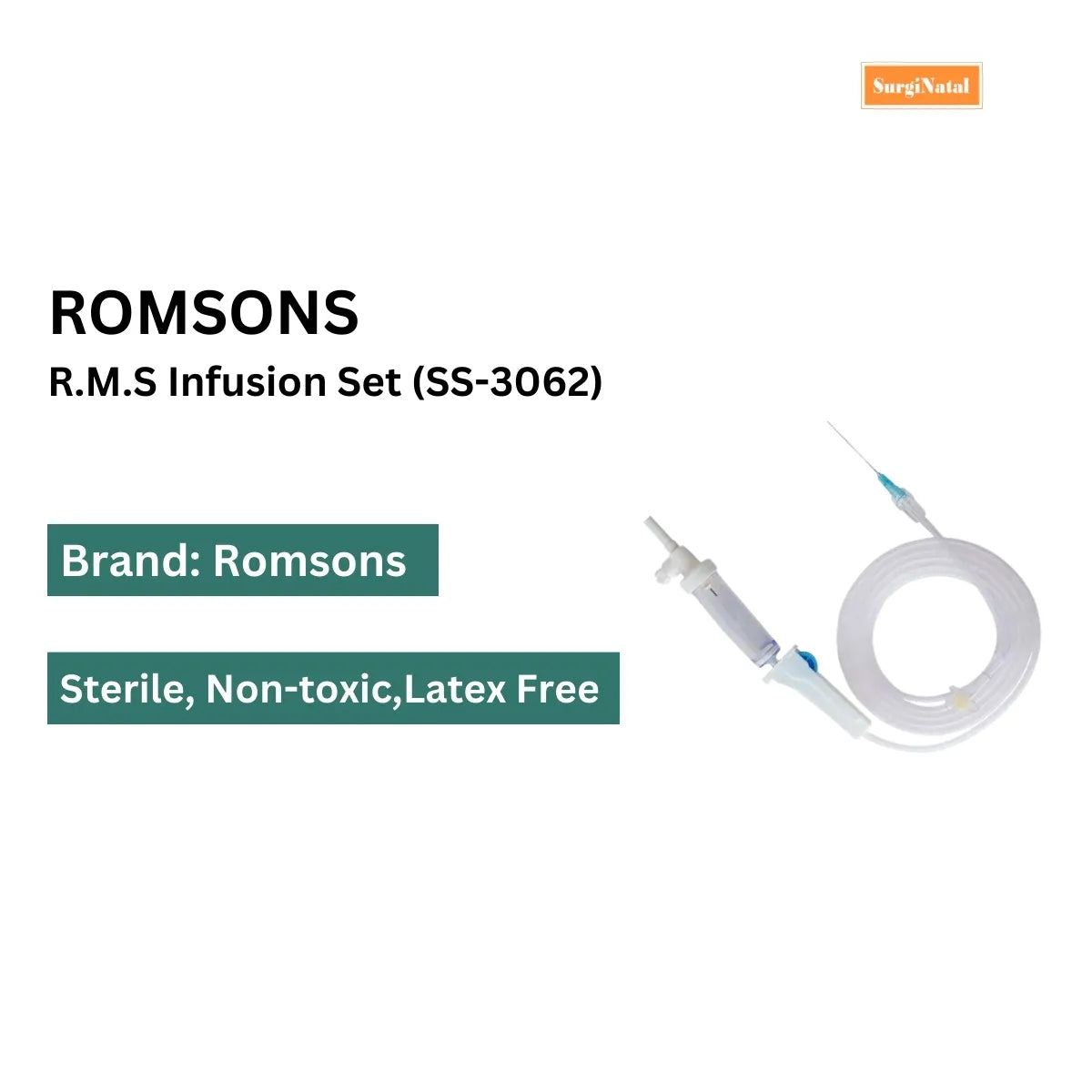 Order Romsons R.M.S Infusion Set Now - Best Price in India