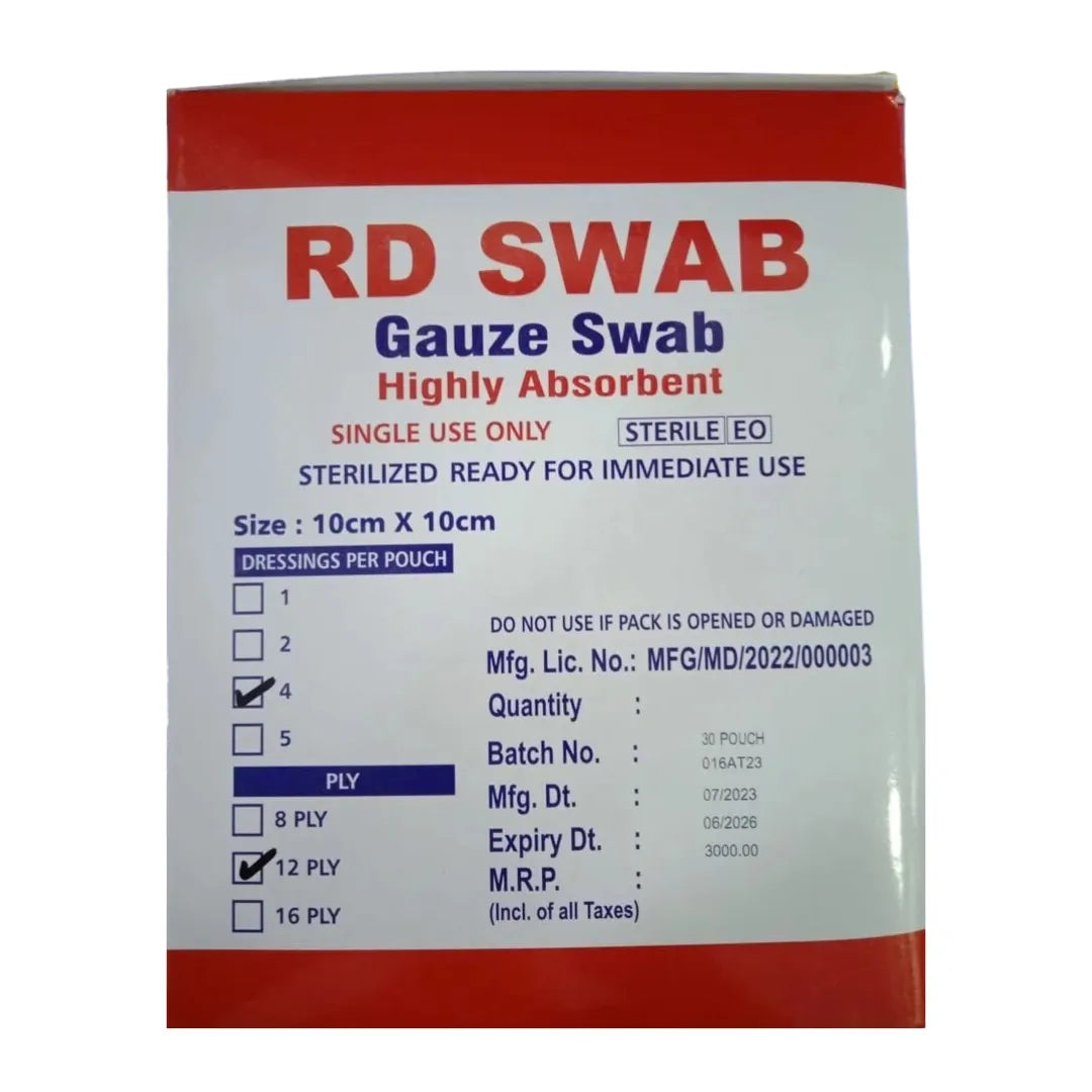 High-Quality Gauze Swab - 10cm*10cm, Shop Now | RD
