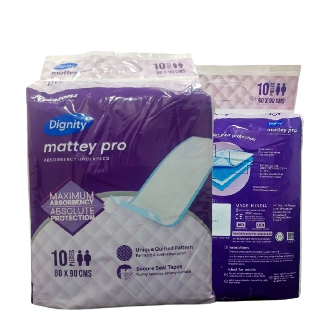 Buy Dignity Mattey Pro Underpads for Comfort and Protection