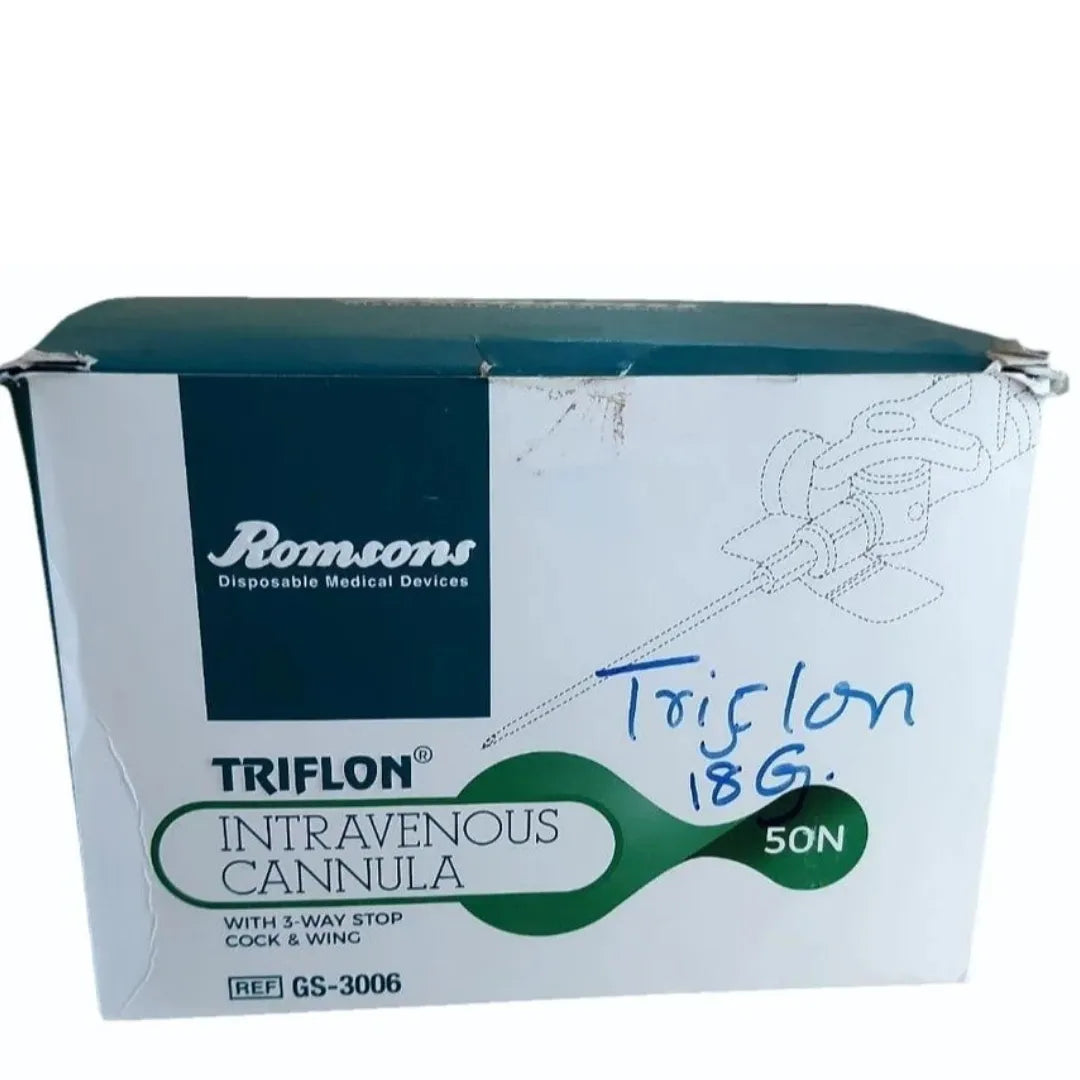 Buy Romson IV Cannula with 3-Way Stopcock (Triflon)