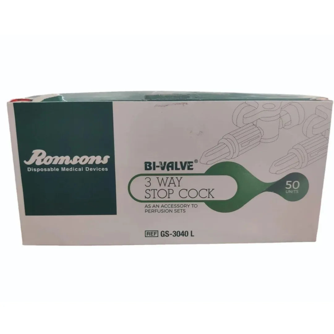 Buy Romsons Bi-Valve Three Way Stop Cock Online on SurgiNatal