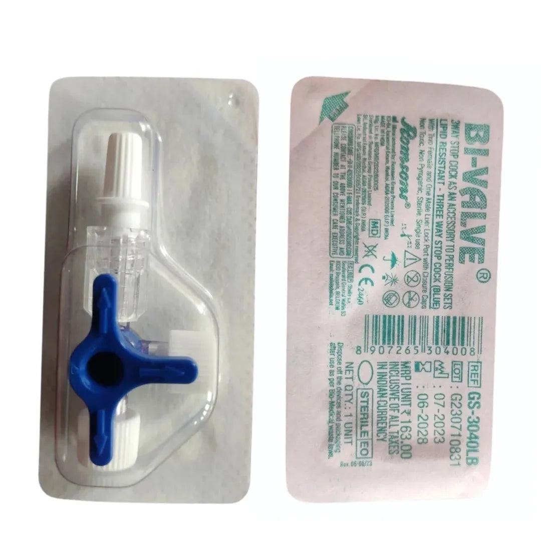 Buy Romsons Bi-Valve Three Way Stop Cock Online on SurgiNatal