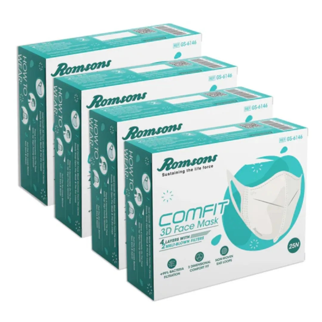 Romsons Comfit 3D Face Mask -Pack of 25