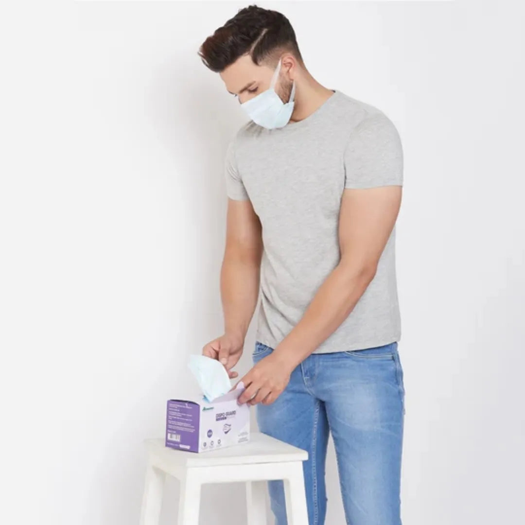 Buy Disposable Guard 3-Ply Face Mask with Melt Blown Filter