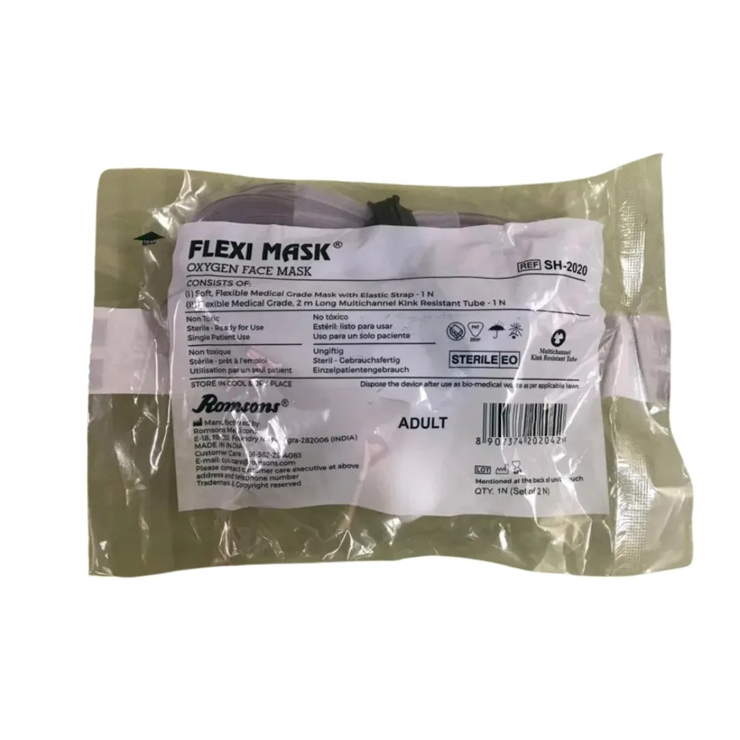 Buy Flexi Mask 2Mtr Oxygen Mask Online for Medical Needs