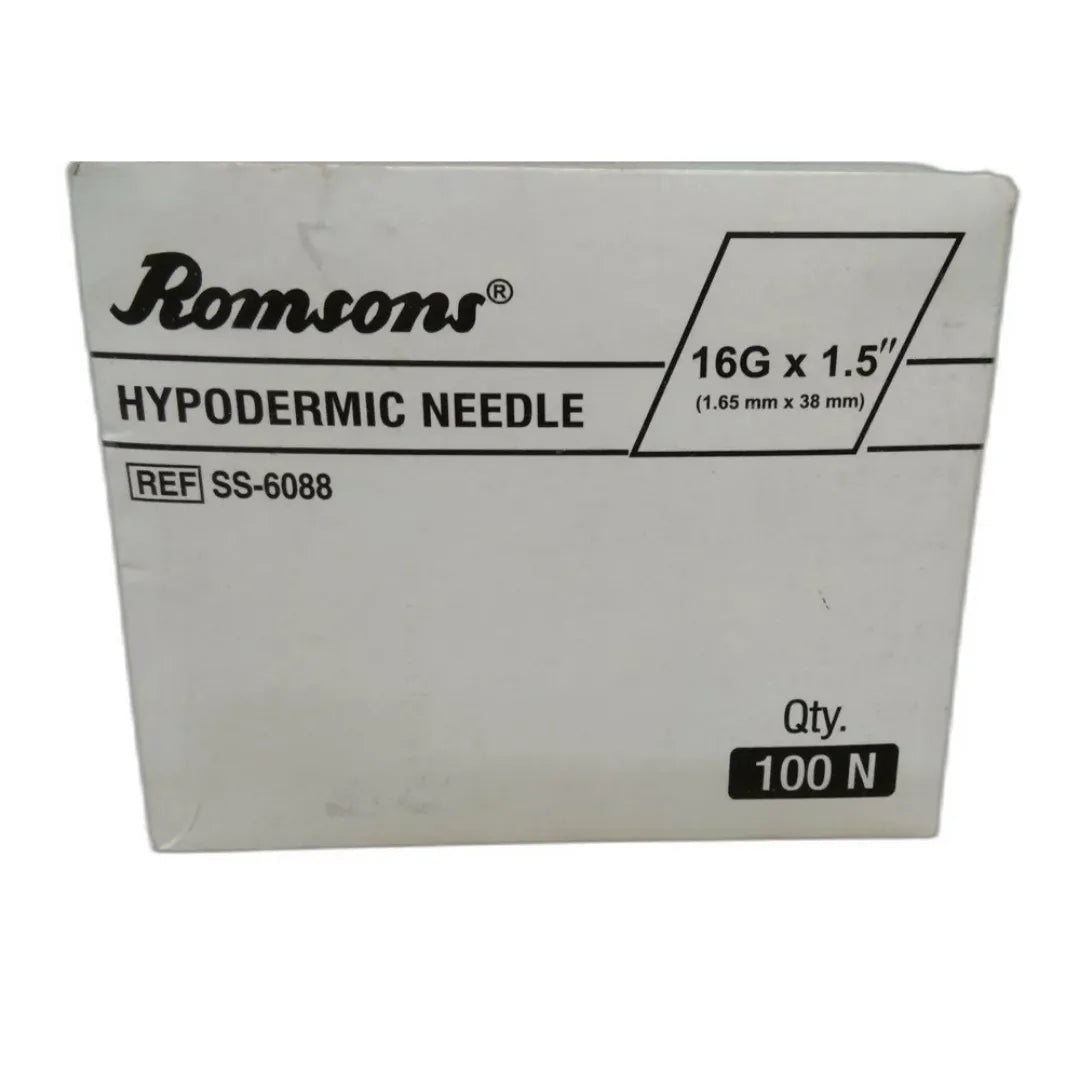 Buy Romsons Hypodermic Needle 16g*1.5 inch - Pack of 100