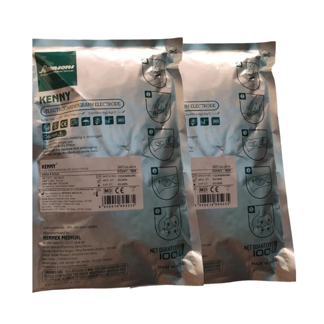 Buy Romsons Kenny 1800 ECG Electrode - Pack of 100 Online