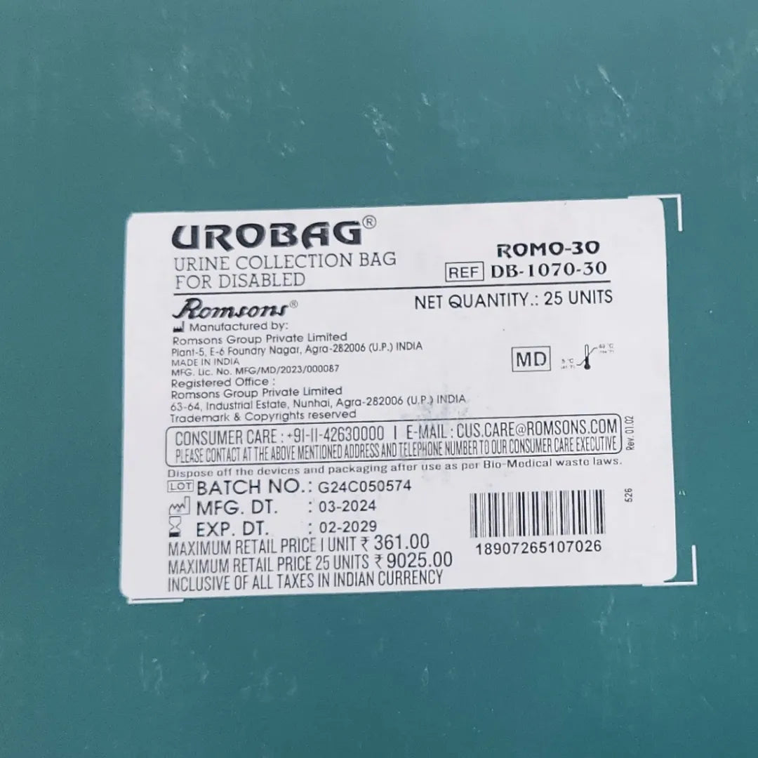 Buy Romsons ROMO 30 Urine Collection Bag Online