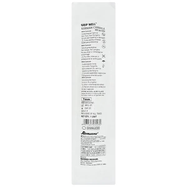 Buy Romsons Grip Well Karman Cannula | Best Price Online