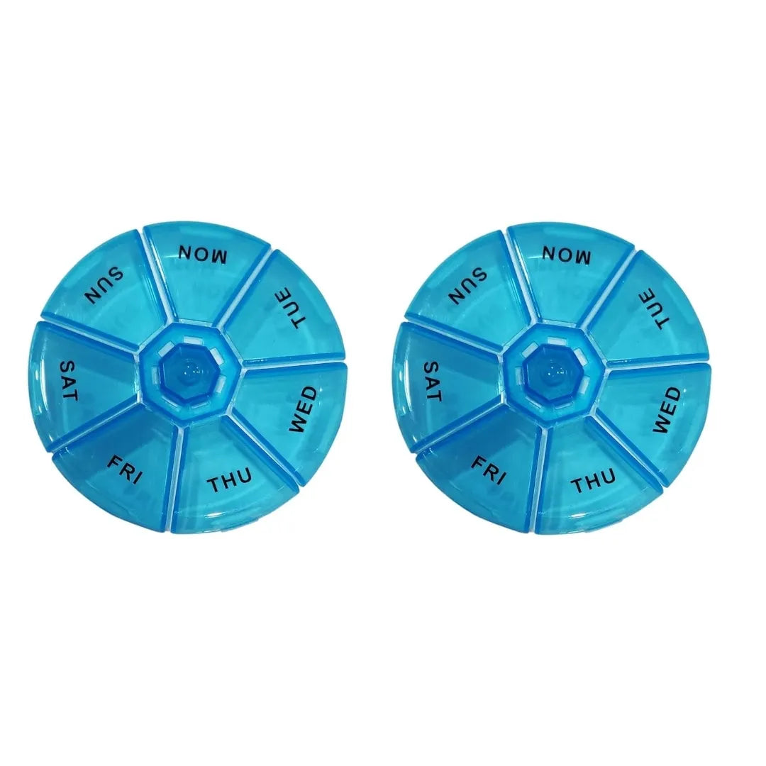 Round Pill Box - Weekly AKL030