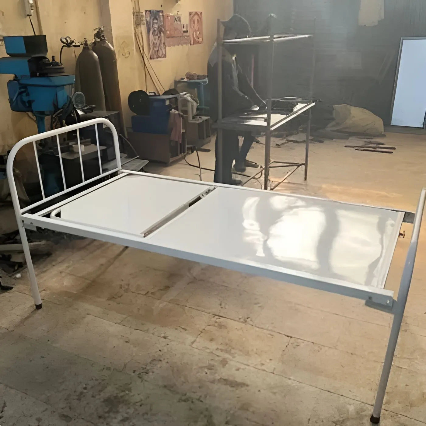 Semi Fowler Hospital Bed with MS Angle Frame (Mattress Option Available)
