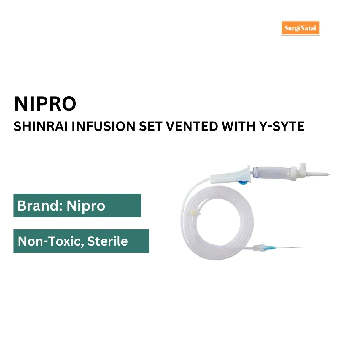 Order Now Nipro Shinrai Infusion Set: Sterile, Vented Y-syte