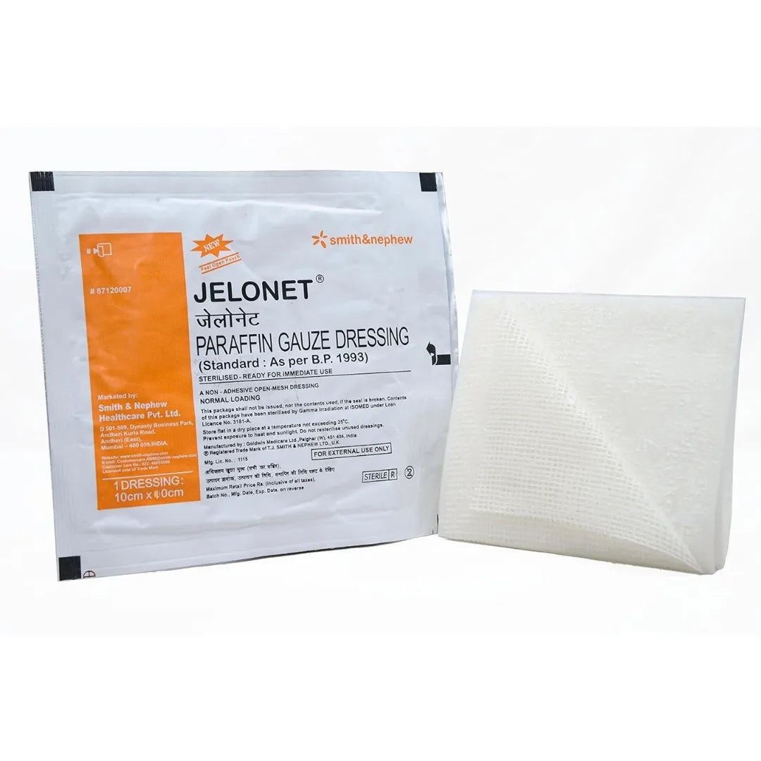 Buy Jelonet Paraffin Gauze Dressing - 10cm*10cm 10 Foils